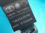 73210-05051-C0 Ремень безопасности передний правый TOYOTA Avensis (T25) 2003-2008