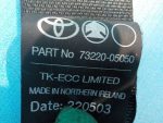 7322005050C0 Ремень безопасности передний левый TOYOTA Avensis (T25) 2003-2008
