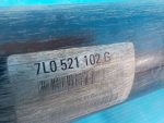7L0521102G Карданный вал задний VOLKSWAGEN Touareg 2002-2010