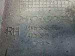 74115SMRE00 Накладка колесной арки передней правой Honda Civic 5D 2006-2012