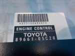 8966105C20 Блок управления двигателем TOYOTA Avensis (T25) 2003-2008