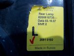 8200610735 Фонарь задний левый RENAULT Logan 2005-2014