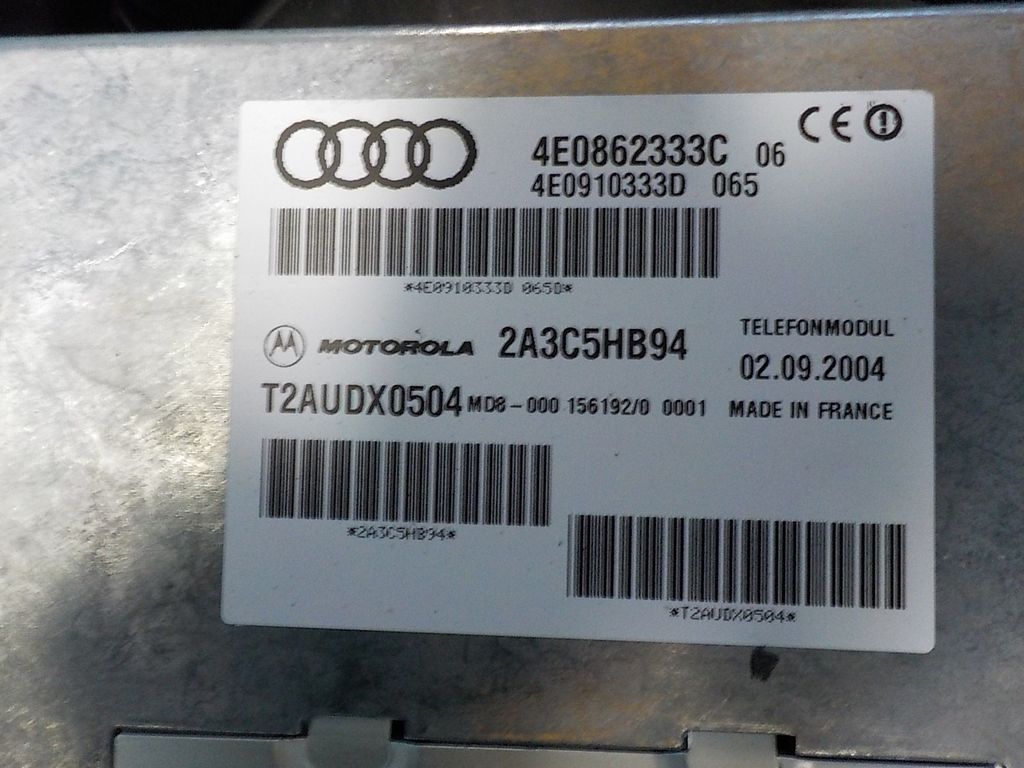 4e086233c Блок управления Bluetooh Audi A6 (C6, 4F) 2005-2011