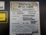 861201A240 Магнитола TOYOTA Auris (E15) 2006-2012
