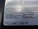 7L0880239K Подушка безопасности боковая левая в сиденье VOLKSWAGEN Touareg 1 (7L) 2002-2010