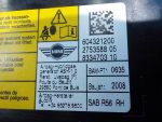 52102753588 Подушка безопасности боковая правая в сиденье Mini Cooper Clubman R55 2007-2014