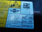 52102753587 Подушка безопасности боковая левая в сиденье Mini Cooper R56 2005-2014