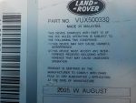 VUX500330 Магнитола LAND ROVER Discovery 3 2004-2009