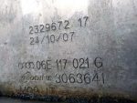 06E 117 021 G Радиатор масляный двигателя VOLKSWAGEN Touareg 1 (7L) 2002-2010