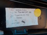 7L6845297AE Стекло заднее левое (форточка) VOLKSWAGEN Touareg 1 (7L) 2002-2010