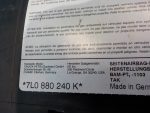 7L0880240K Подушка безопасности боковая правая в сиденье VOLKSWAGEN Touareg 1 (7L) 2002-2010