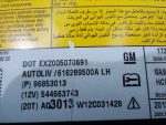 96853013 Подушка безопасности боковая левая в сиденье Chevrolet Aveo (T300) 2011-2015