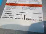 3891079J21 Блок SRS SUZUKI SX4 2006-2013